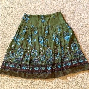 ❌SOLD❌Exhilaration green midi skirt size S